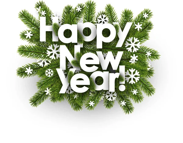 Šťastný nový rok text — Stockový vektor