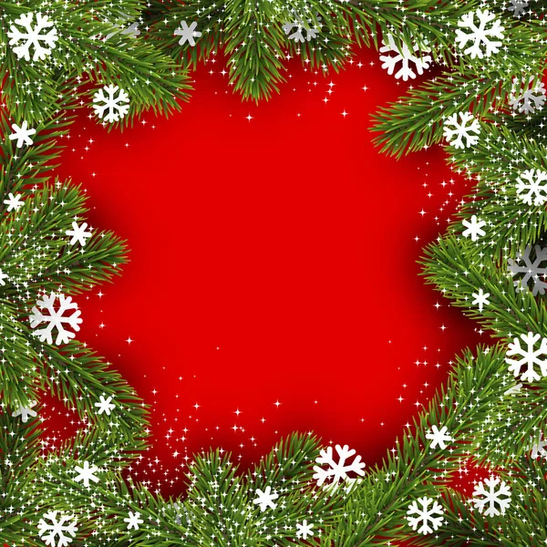 Christmas fir branches — Stock Vector