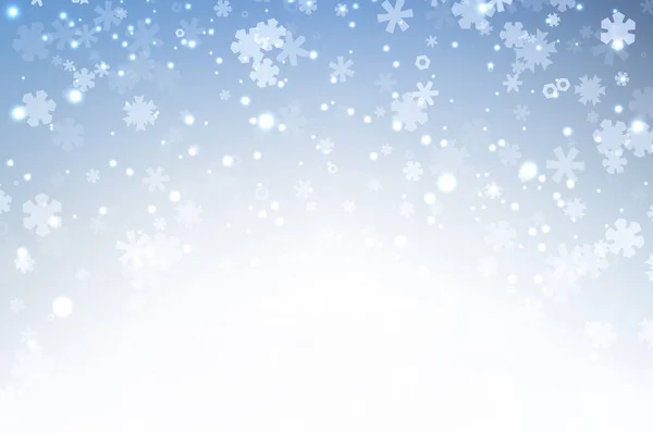 Barevné svítící zimní sněhové vločky — Stockový vektor