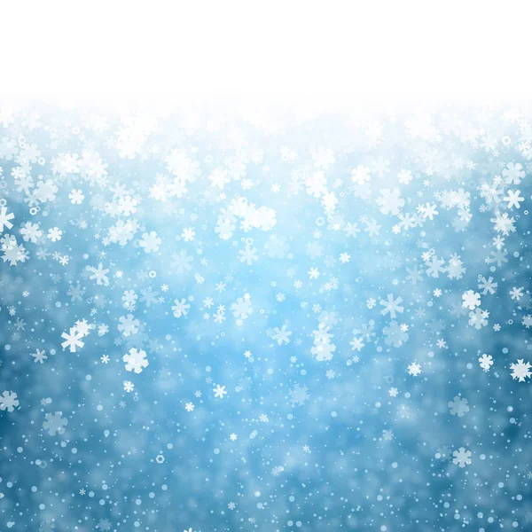 Színes ragyogó téli hópelyhek — Stock Vector