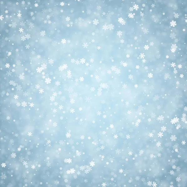 Kolorowy, błyszczący płatki śniegu zima — Wektor stockowy