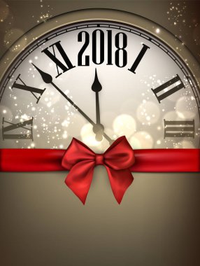 Saat ve kırmızı yay