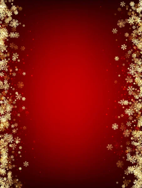 Red winter background with snowflakes. — Stock Vector