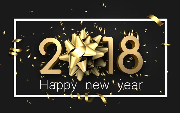 Nový rok pozadí s hadí 2018. — Stockový vektor
