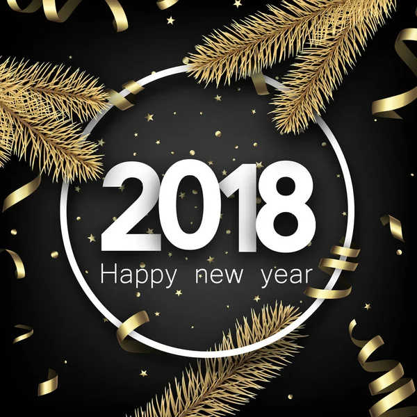 2018 yeni yıl kartı Serpantinli ile. 