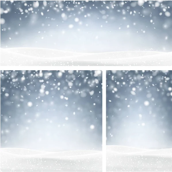 Blue winter backgrounds with snow.