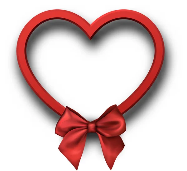 Modèle de forme de coeur de valentines rouges — Image vectorielle