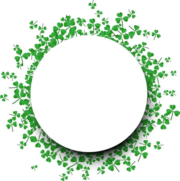 Saint Patricks Günü yuvarlak arka plan — Stok Vektör