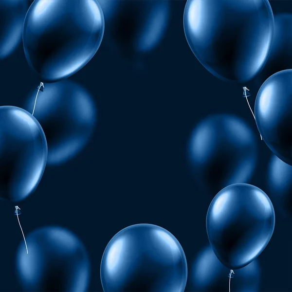 Swatch bleu classique composé de ballons . — Image vectorielle