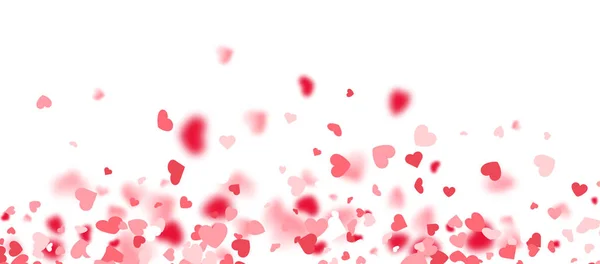 Открытка на день Святого Валентина. Конфетти на белом фоне для поздравительных открыток, свадебного приглашения . — стоковый вектор