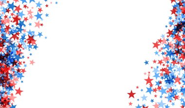 Amerikan vatanseverliği çerçevesi. Vektör illüstrasyonu. 