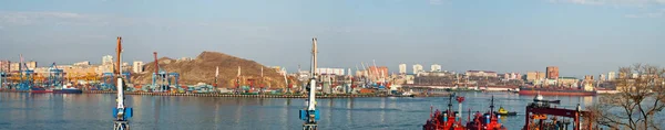 Hafen Wladiwostok, Panorama — Stockfoto