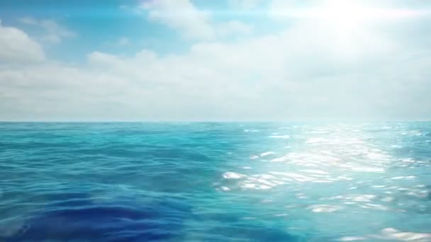 Paisaje marino perfecto. Ideal para el turismo y el concepto de naturaleza. Echa un vistazo a mis otras animaciones marinas y submarinas — Vídeo de stock