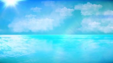 Mükemmel deniz manzarası. Turizm ve doğa kavramı için harika. Benim diğer deniz manzarası ve sualtı animasyonlar göz atın