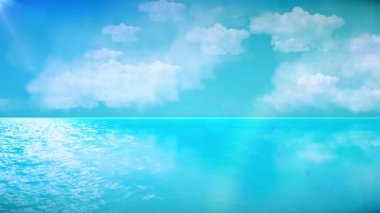 Mükemmel deniz manzarası. Turizm ve doğa kavramı için harika. Benim diğer deniz manzarası ve sualtı animasyonlar göz atın