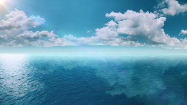 Mükemmel deniz manzarası. Turizm ve doğa kavramı için harika. Benim diğer deniz manzarası ve sualtı animasyonlar göz atın