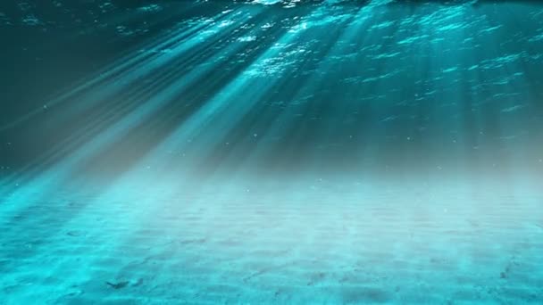 Unterwasserszene. Sommerreise-Hintergrund. Schauen Sie sich meine anderen Unterwasser- und Meerlandanimationen an — Stockvideo
