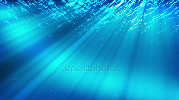 Underwater scene. Summer travel background. Check out my other underwater and seascape animations — Stock Video