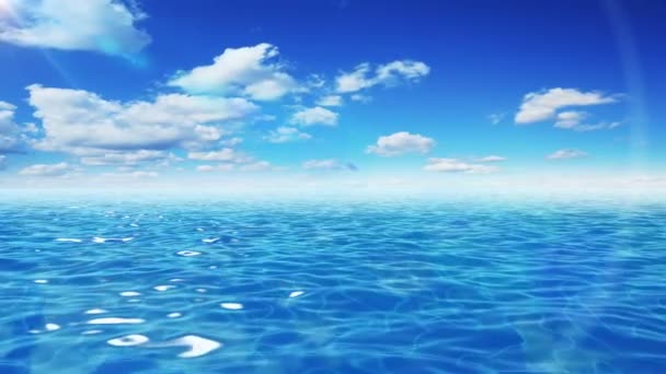 完璧な海の景色 観光と自然の概念のために大きい チェック アウト私の他の海と水中アニメーション — ストック動画