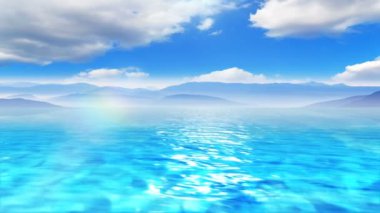 Mükemmel deniz manzarası. Turizm ve doğa kavramı için harika. Benim diğer deniz manzarası ve sualtı animasyonlar göz atın