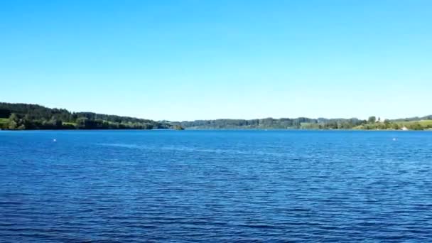 Rottachsee Bei Sulzberg Ist Ein See Alpenvorland — Stockvideo