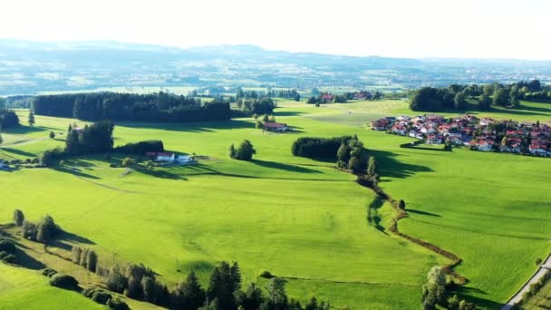 Rottachsee Lângă Sulzberg Este Lac Poalele Alpilor — Videoclip de stoc