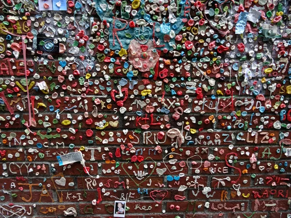 Primer plano de la pared de goma del teatro del mercado — Foto de Stock