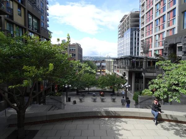 Scara din Seattle trece prin centrul orasului — Fotografie, imagine de stoc