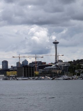 Birliği göl ve Seattle cityscape