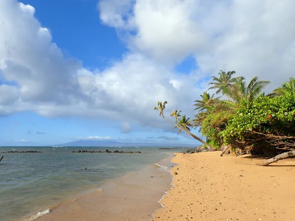 Wailua strand bij dageraad — Stockfoto