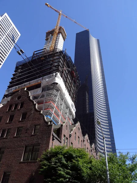 Rainier Club Building Construction Columbia Center Seattle Washington Nice Day — Stock Photo, Image