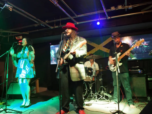 Guidance Band Jams on stage at BODA Cafe — Stock Photo, Image