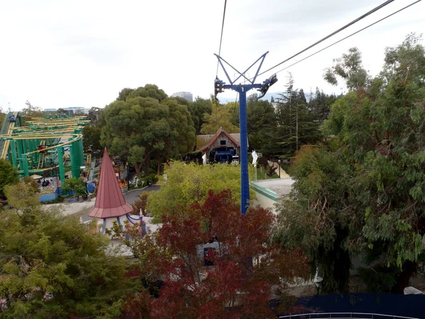 Vista aérea del parque temático Great America — Foto de Stock