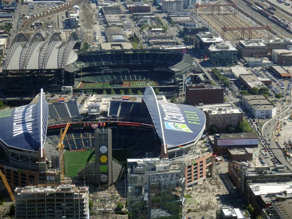 Vue Aérienne du Champ CenturyLink et du champ Safeco — Photo