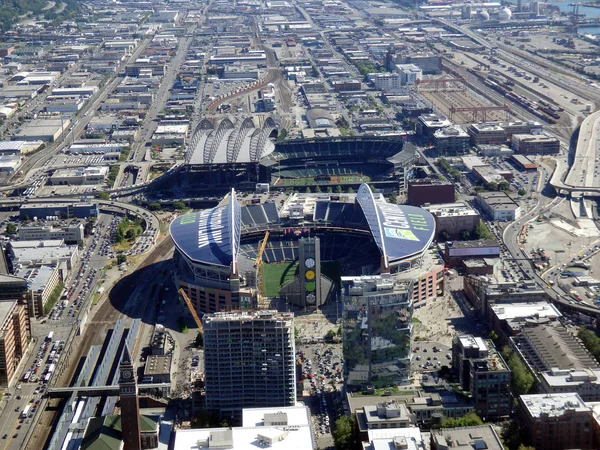 Vista aérea del campo CenturyLink y el campo Safeco —  Fotos de Stock