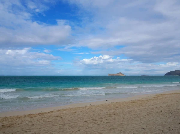 Plaja Waimanalo Oahu — Fotografie, imagine de stoc