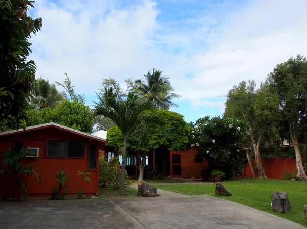 Einfahrt und Waimanalo Strandhaus — Stockfoto