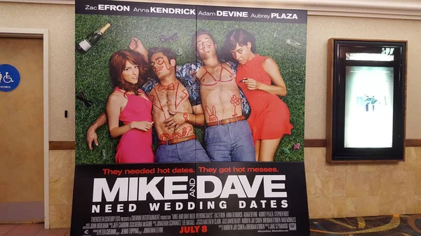Mike ve Dave düğün tarihleri Poster film tiyatro lazım — Stok fotoğraf