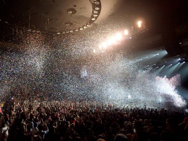 Confetti Flies into the air during Chance the Rapper Concert