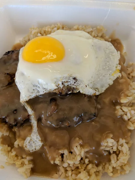 Loco Moco Close-up — Stock Photo, Image