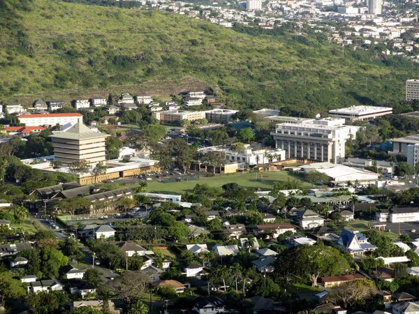 Honolulu April 2012 Aerial View Landmark Mid Pacific Institute University — Stock Photo, Image