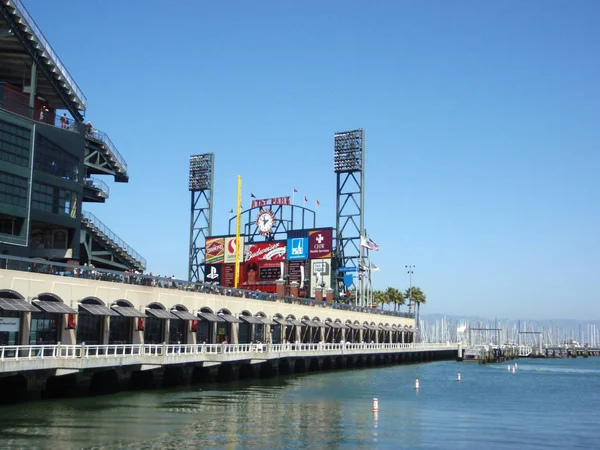 McCovey Cove and AT&T Park — Stock Photo, Image