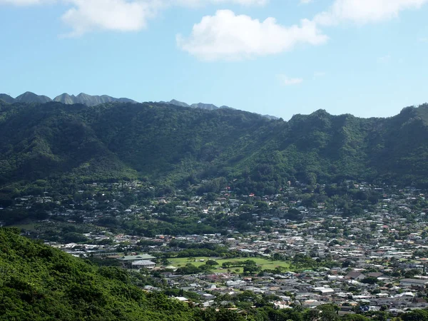 Antenne des Manoa-Tals — Stockfoto