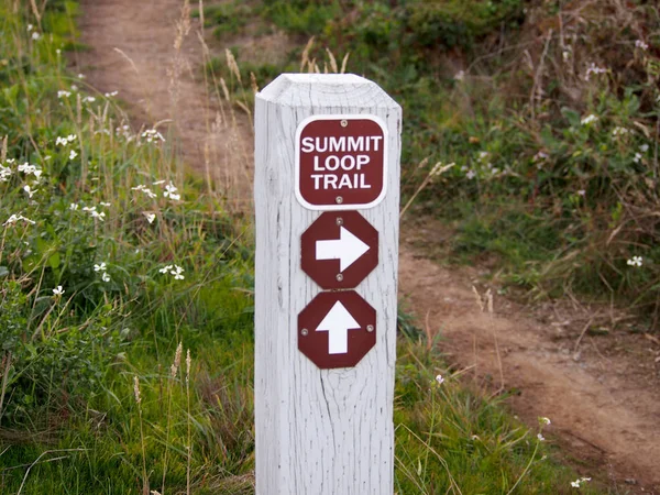 Summit Loop Trail - Sign — Stock Photo, Image