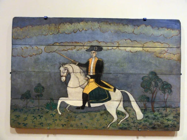 Illustration of General George Washington riding a white horse — Stock Photo, Image