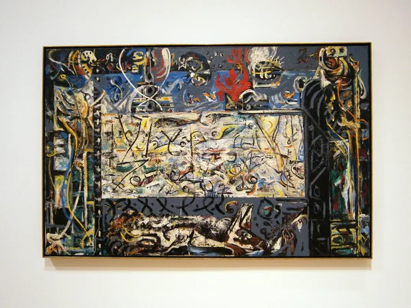 SFMoMA - Jackson Pollock 's Guardians of the Secret — стоковое фото