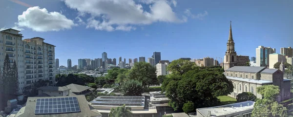 Centrale Unie Kerk Stad Honolulu Gebouwd 1922 Ontworpen Traditionele New — Stockfoto