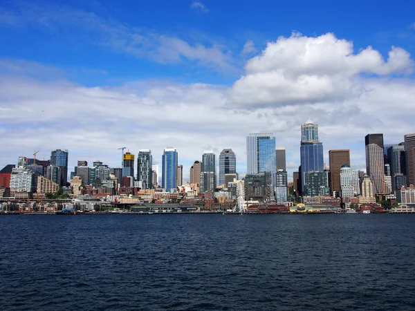 Downtown Seattle Washington Usa May 2019 Scene Waterfront Park Ferris — ストック写真