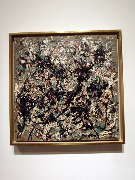 Mars 2010 Nej Jackson Pollock Tillverkad Usa 1950 Målningar Olja — Stockfoto