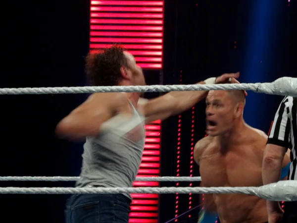 San Jose Mart 2015 Wwe Superstar John Cena Yumruklayan Güreşçi — Stok fotoğraf